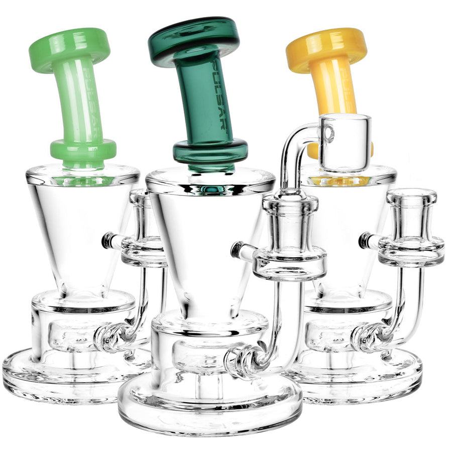 Pulsar Glass Funnel Rig - 6.5" / 14mm F / Colors Vary - Headshop.com