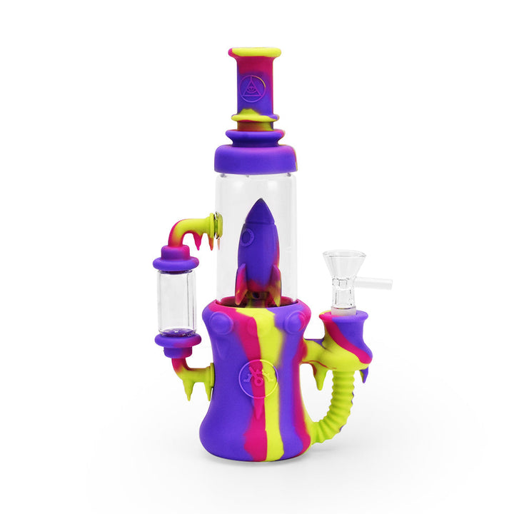 Ritual - 8.5'' Silicone Rocket Recycler - Miami Sunset - Headshop.com