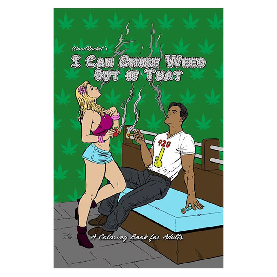 Wood Rocket I Can Smoke Adult Coloring Book - 8.5"x11" - Headshop.com