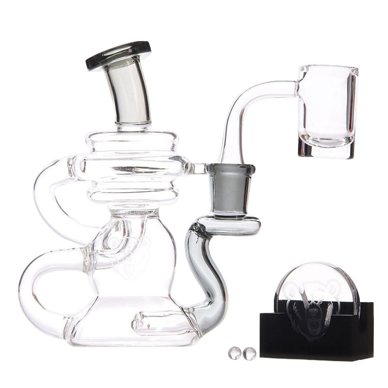 Bear Quartz BQ Cycler Recycler Dab Rig Box Set | 5.5" | 14mm F - Headshop.com