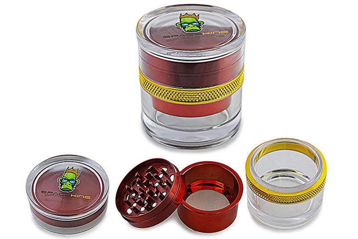 Space King Clear Shell Grinder - Headshop.com