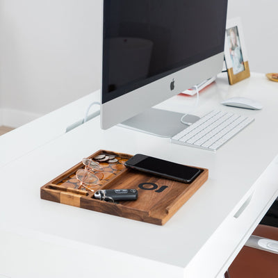 Ongrok Premium Natural Acacia Wood Tray | 9.5" x 9.5" - Headshop.com