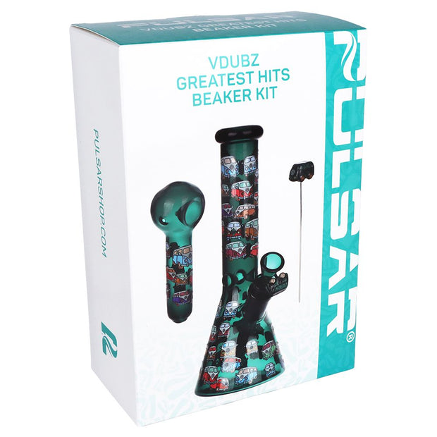 Pulsar Greatest Hits Series Glow Herb Pipe Duo / 10" / 14mm F - Headshop.com