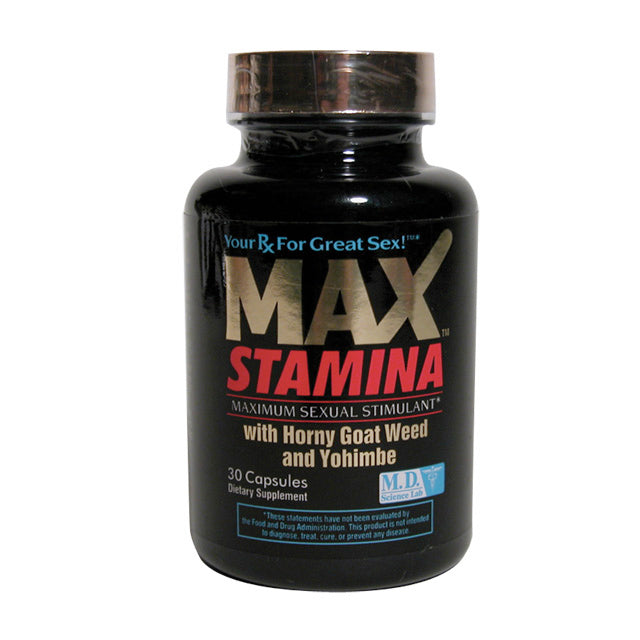 MaxStamina Maximum Sexual Stimulant 30-Capsule Bottle - Headshop.com