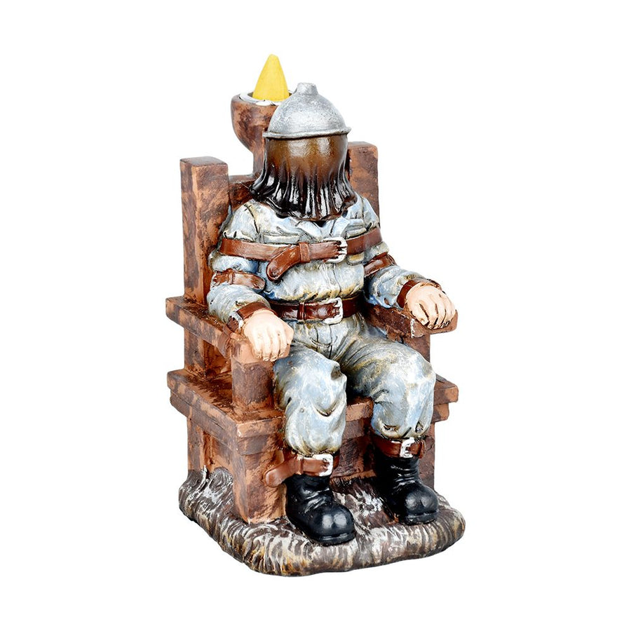 Electric Chair Polyresin Backflow Incense Burner - 6.5" - Headshop.com