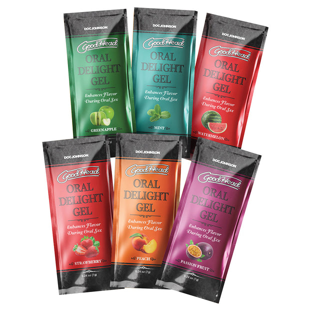 GoodHead Oral Delight Gel Multi-Flavor 6-Pack 0.24 oz. - Headshop.com