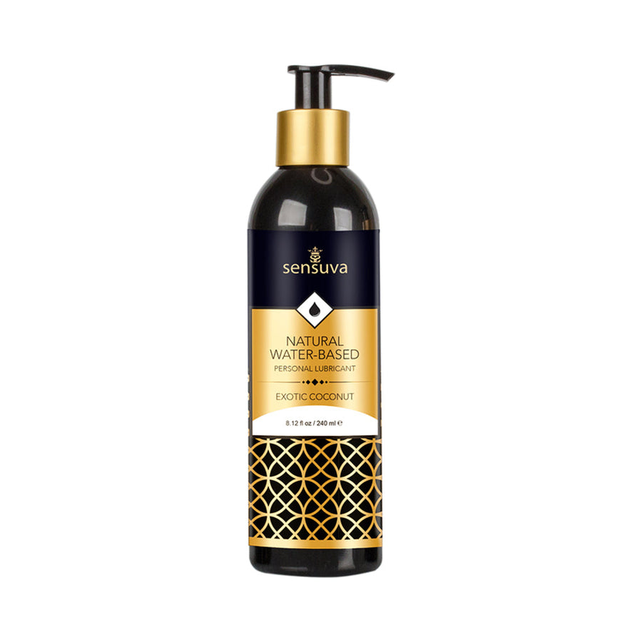 Sensuva Natural Water-Based Personal Lubricant Exotic Coconut 8 oz. - Headshop.com