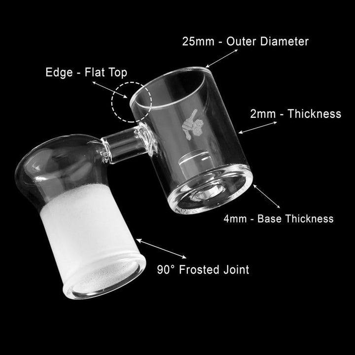 CORE REACTOR SIDECAR QUARTZ BANGER - 90° DEGREE | YL - Headshop.com