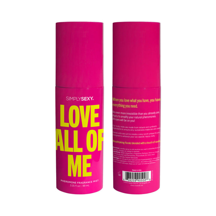 Simply Sexy Love All Of Me Pheromone Fragrance Mist 3.35 oz. - Headshop.com