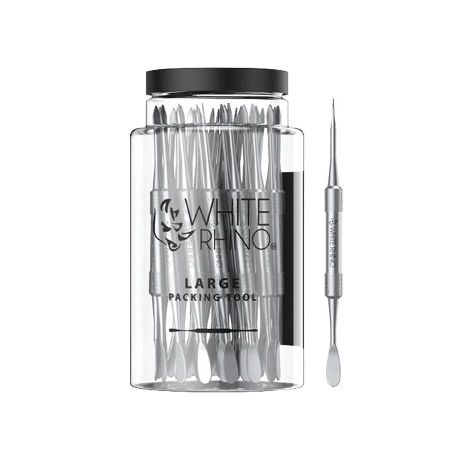White Rhino Double-Sided Steel Packing or Dab Tool - Headshop.com