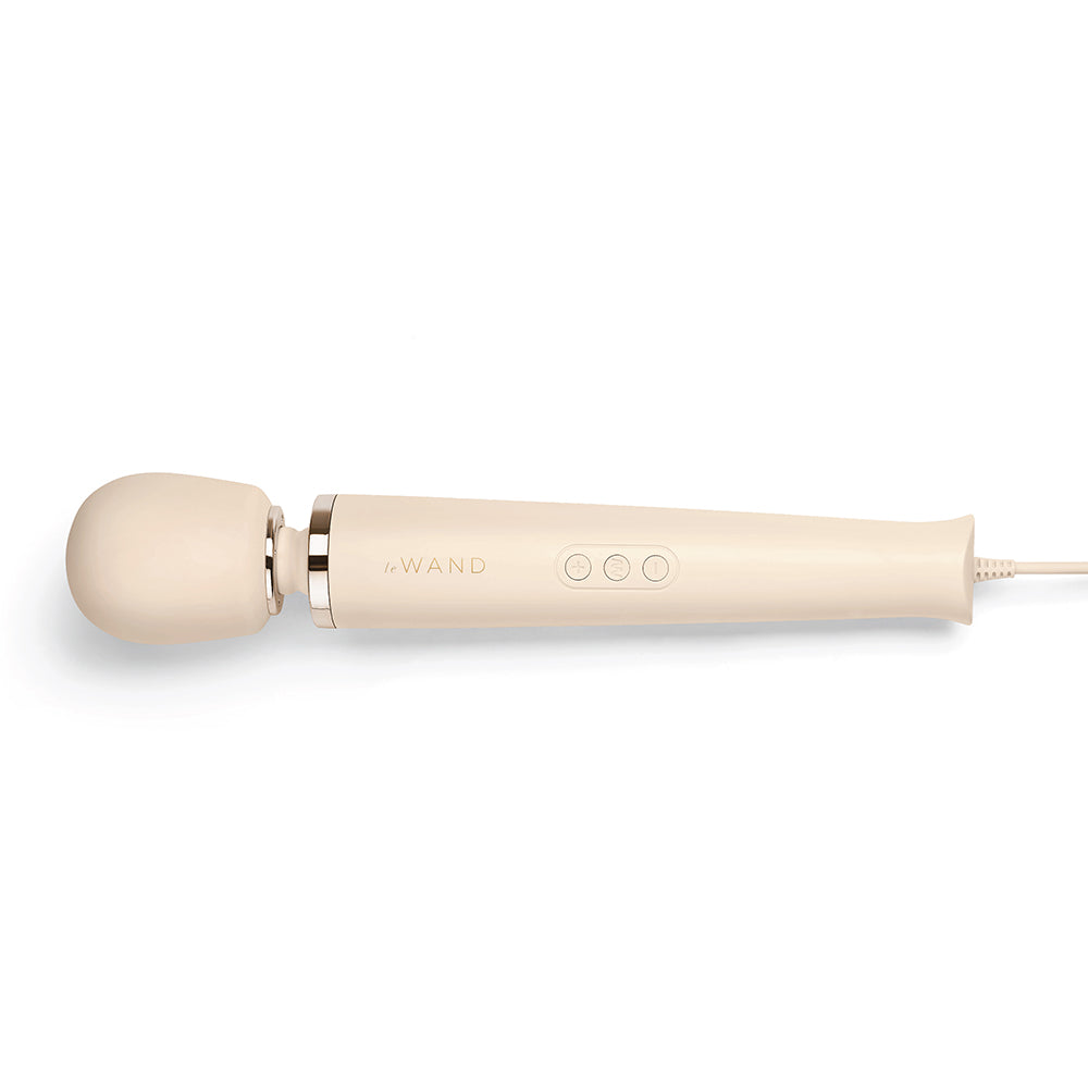 Le Wand Plug-In Vibrating Massager Cream - Headshop.com