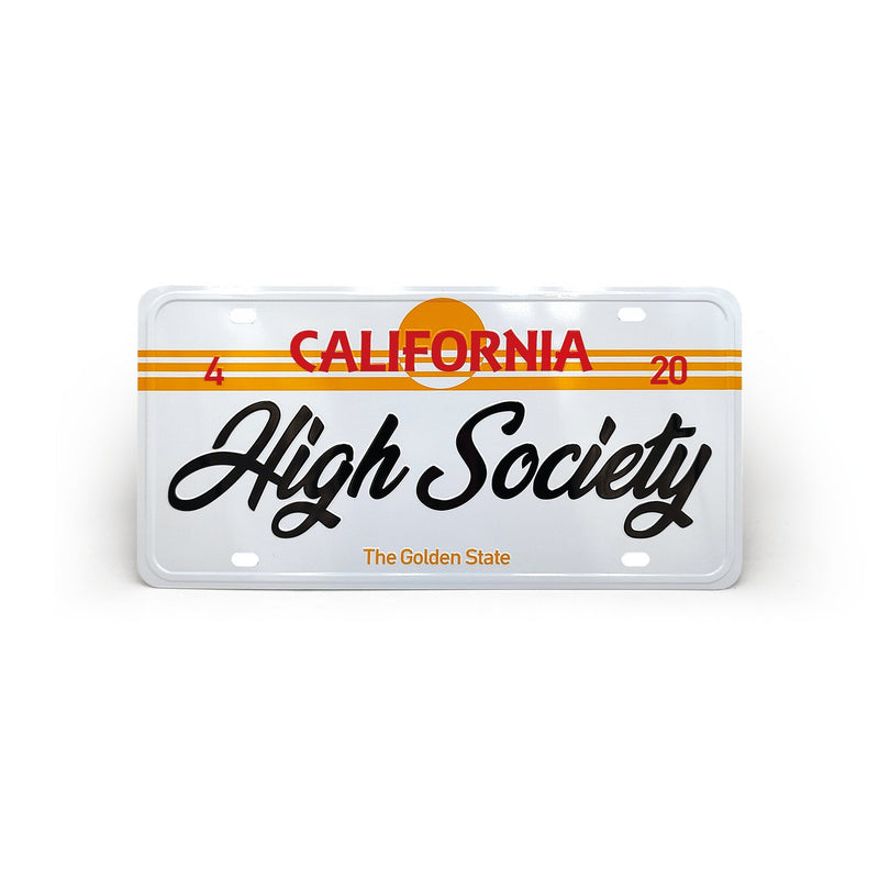 High Society | Limited Edition Collectors Car Plate - Headshop.com