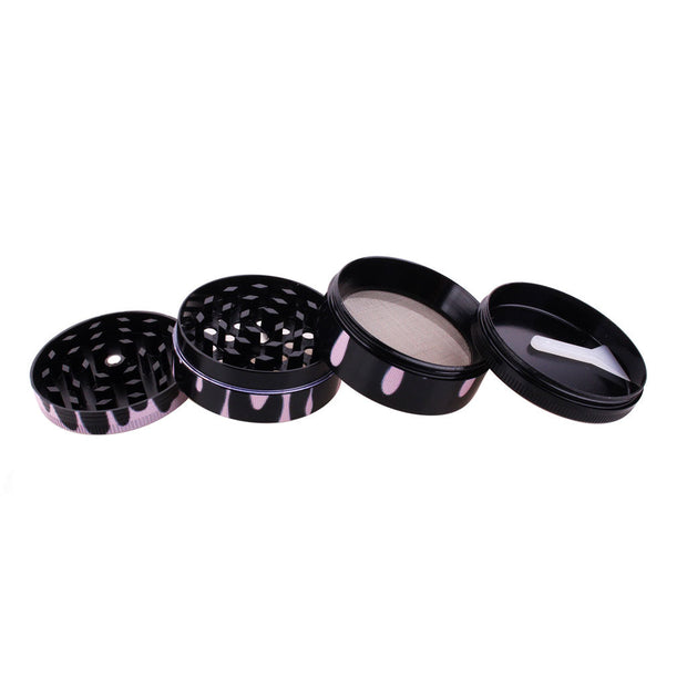 COLOR DRIP ALUMINUM 4-PIECE HERB GRINDER