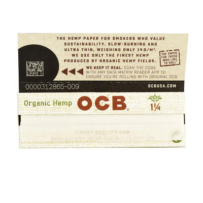 OCB Organic Hemp Rolling Papers - Headshop.com