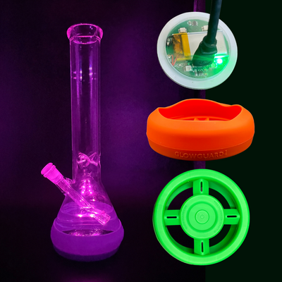 Bong Base Bumper USB Rechargeable 4.25in-6in Bases Silicone Fits Variety of Shapes - Headshop.com