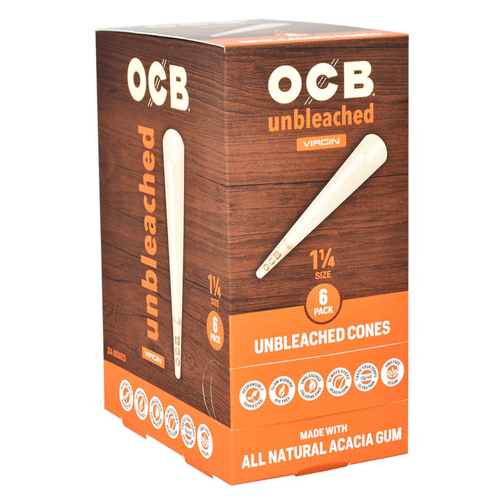 OCB Unbleached Cones | 24pc Display - Headshop.com