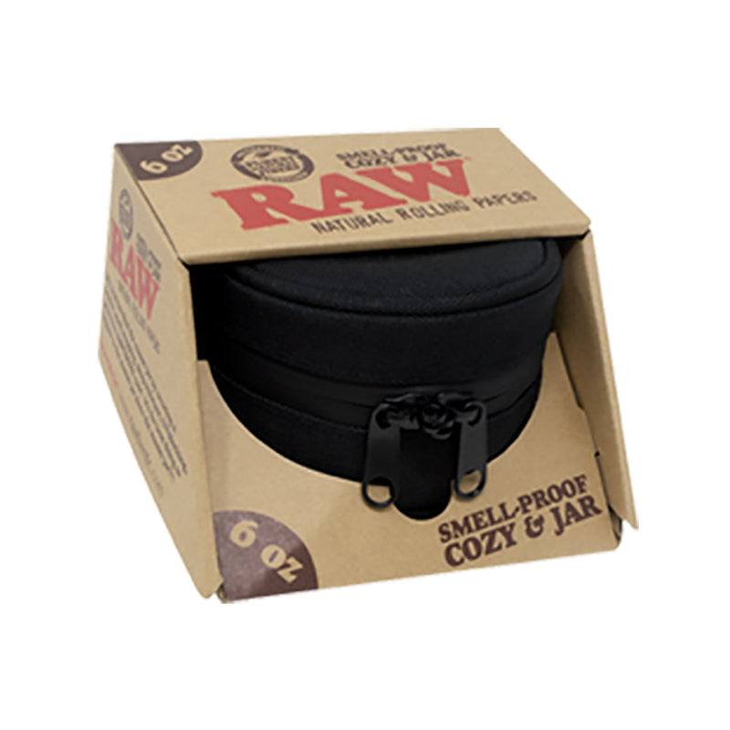 RAW Smell Proof Jar & Cozy w/ Lock - Headshop.com