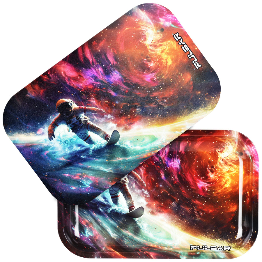 Pulsar Rolling Tray & Lid Kit - Astro Surfer / 11"x7" - Headshop.com