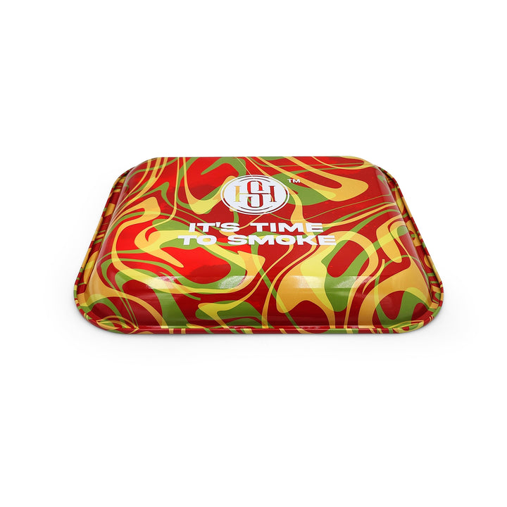 High Society | Large Rolling Tray - Rasta - Headshop.com