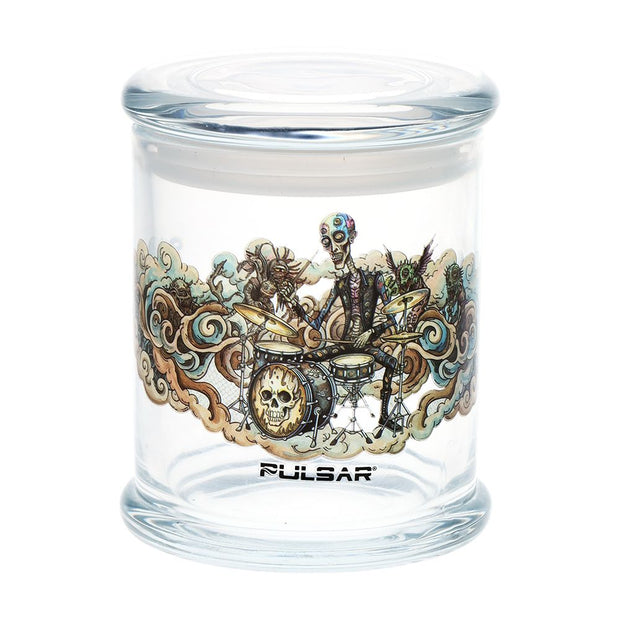 Pulsar Pop Top Glass Jar | Large | 4.5" x 3.9"