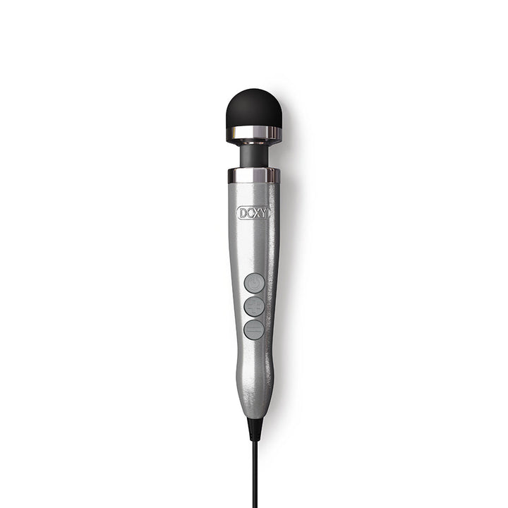 Doxy Die Cast 3 Compact Wand Vibrator Brushed Metal - Headshop.com