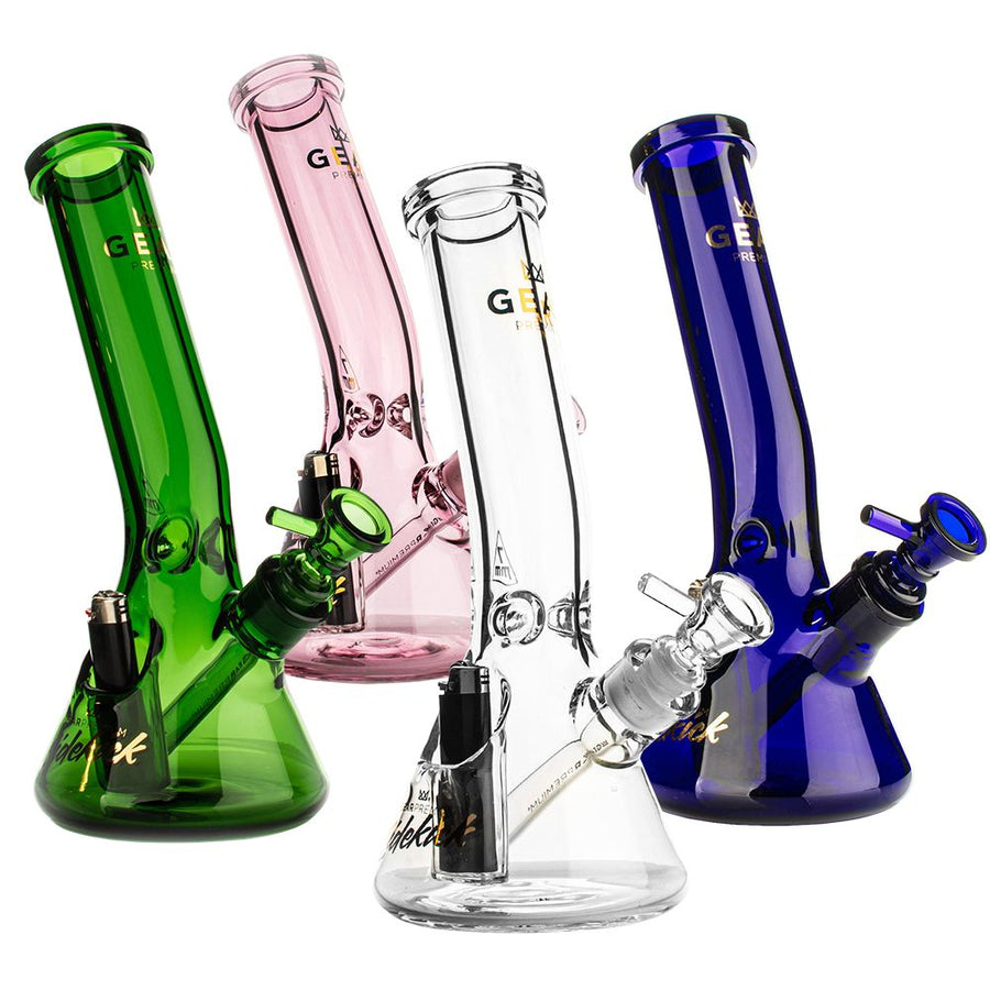 Gear Premium Sidekick Laid Back Glass Beaker Water Pipe | 12" - Headshop.com