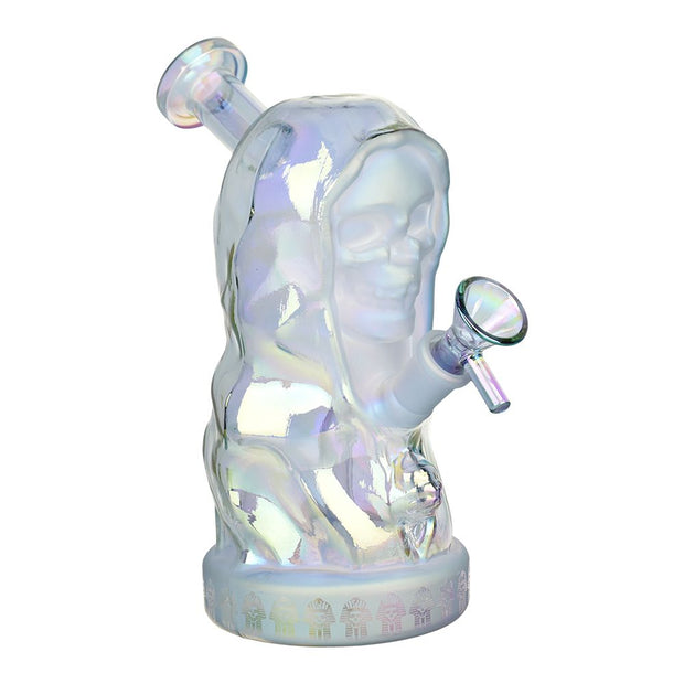 Hooded Skull Glass Water Pipe - 7.25" / 14mm F - Headshop.com