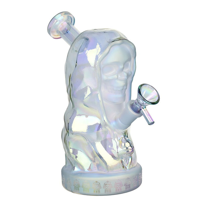 Hooded Skull Glass Water Pipe - 7.25" / 14mm F - Headshop.com