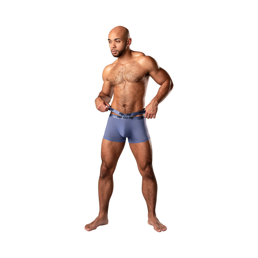 Male Power Infinite Comfort Amplifying Strappy Pouch Short Periwinkle M - Headshop.com
