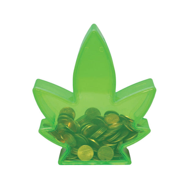 Potleaf Coin Bank Green - Headshop.com