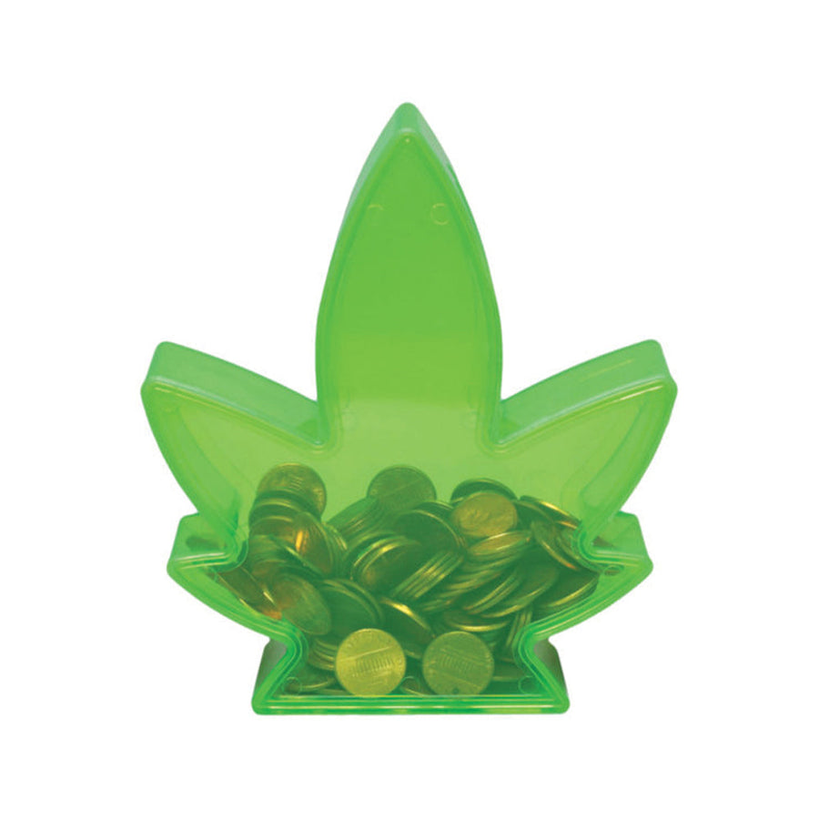 Potleaf Coin Bank Green - Headshop.com