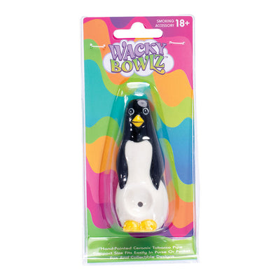 Wacky Bowlz Penguin Ceramic Pipe - 4" - Headshop.com