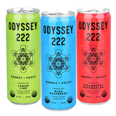 Odyssey Mushroom 222 Elixir - 12oz / Assorted Flavors 12PC CASE - - Headshop.com