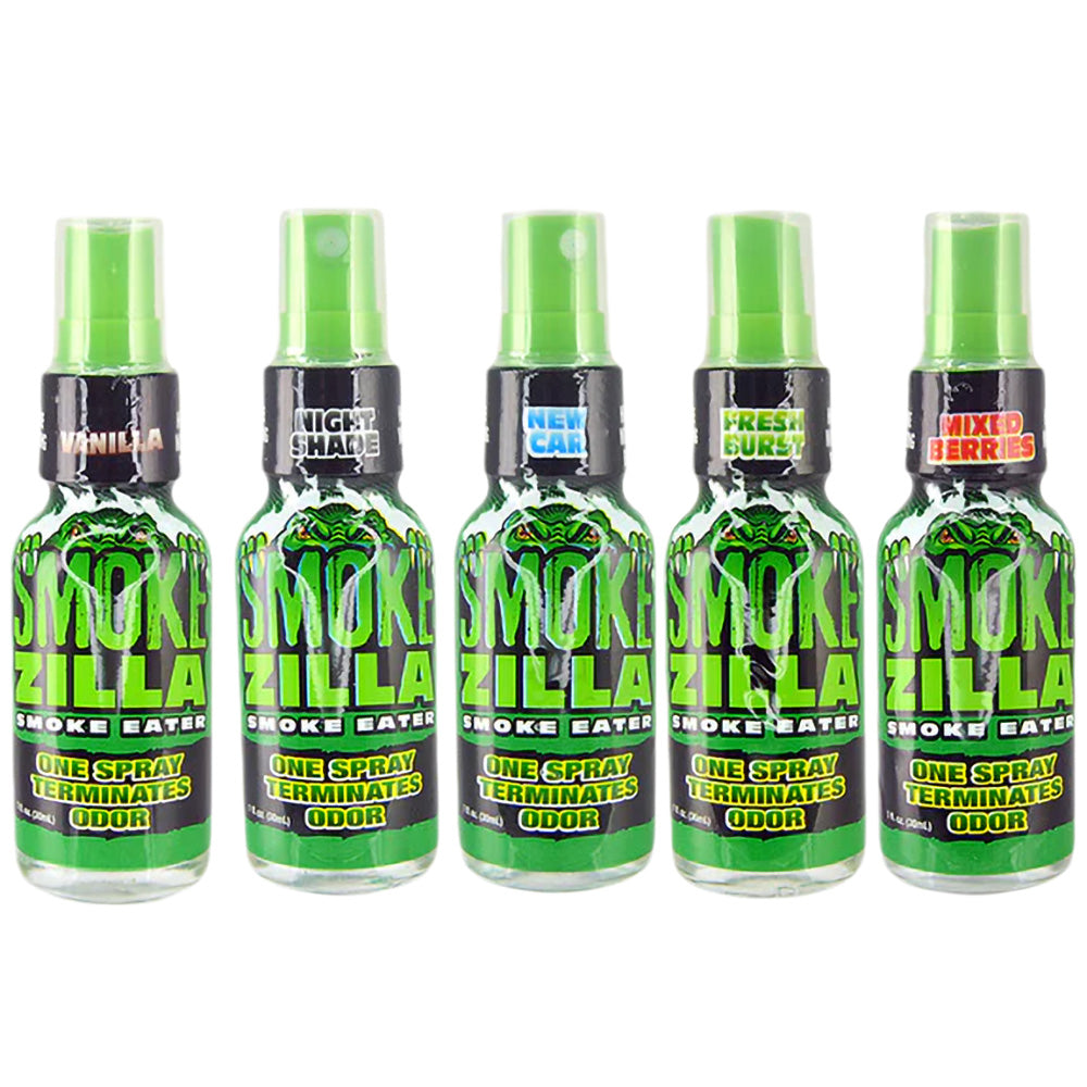 16pc Display - Smokezilla Smoke Eater Spray-30ml / Asst Fragrances - Headshop.com
