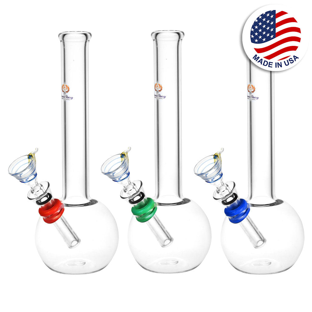 Phoenix Rising Classic Bubble Base Water Pipe - 8"/Colors Vary - Headshop.com