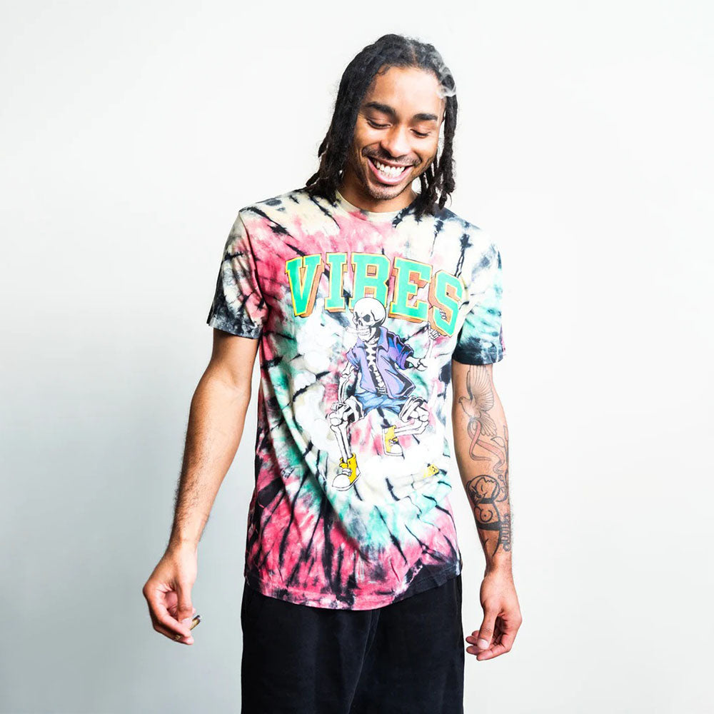 VIBES Skull & Cones Tie Dye T-Shirt - Headshop.com