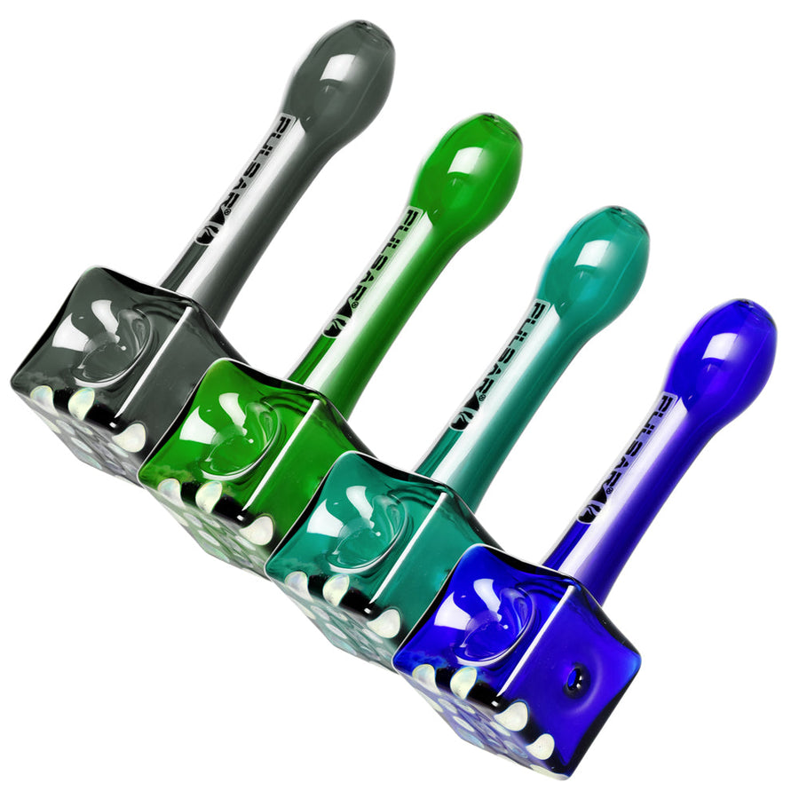 Pulsar Cube Universe Spoon Pipe - 4.75" / Colors Vary - Headshop.com