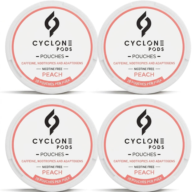 Peach Focus Pouches — 4-Pack