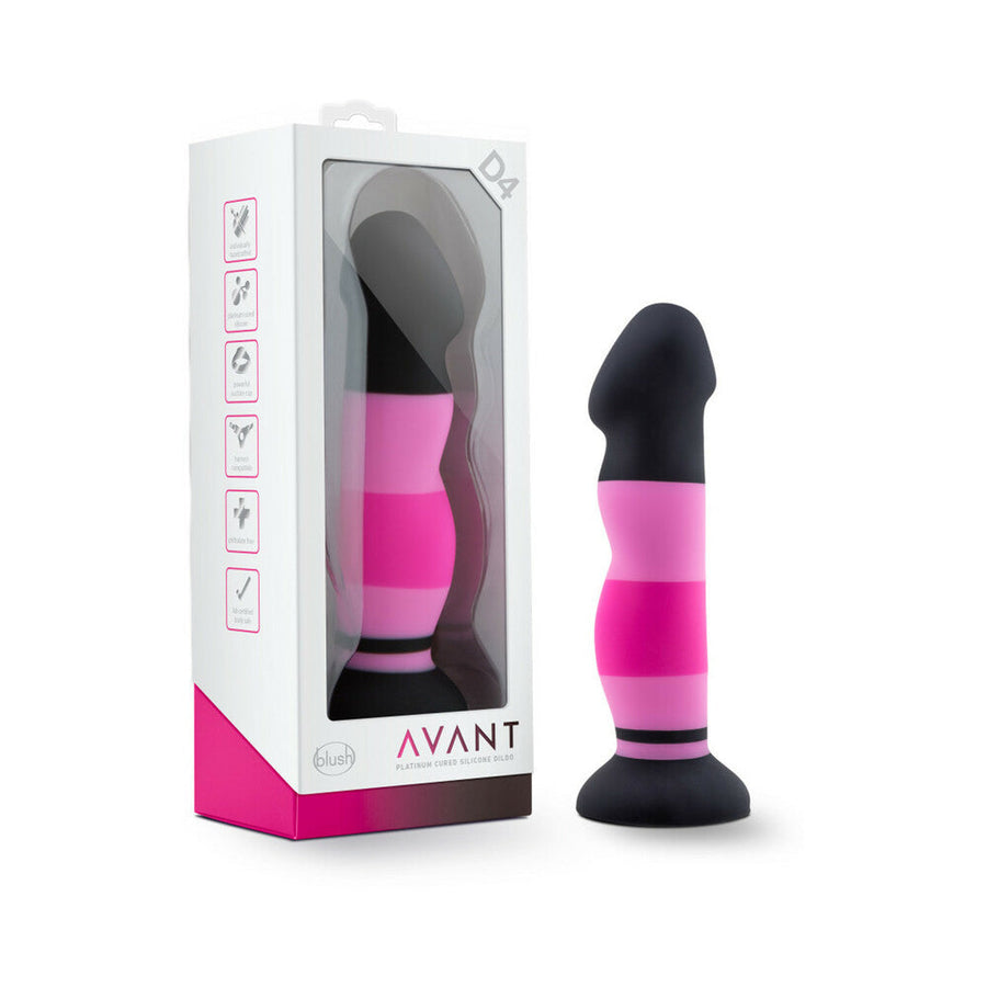 Avant D4 Sexy in Pink 8 in. Silicone Dildo - Headshop.com