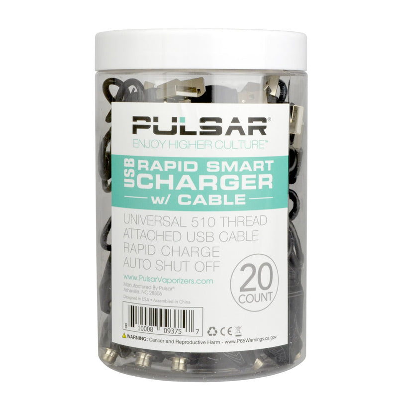 Pulsar 510 Thread Smart Charger w/ Cable - 20PC DISPLAY - Headshop.com