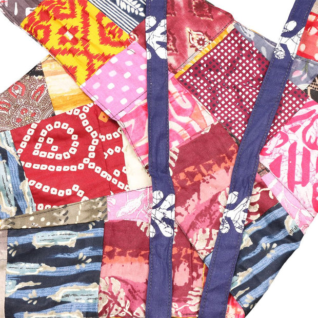 Patchwork Tie Halter Crop Top - One Size - Headshop.com