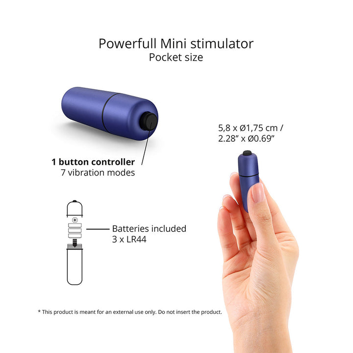 Love to Love Waouhhh Bullet Vibrator Midnight Indigo - Headshop.com
