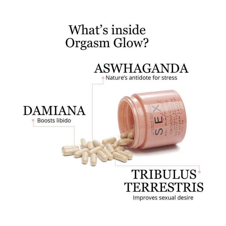 Bijoux Indiscrets Sex au Naturel Orgasm Glow Supplement 60 Capsules - Headshop.com