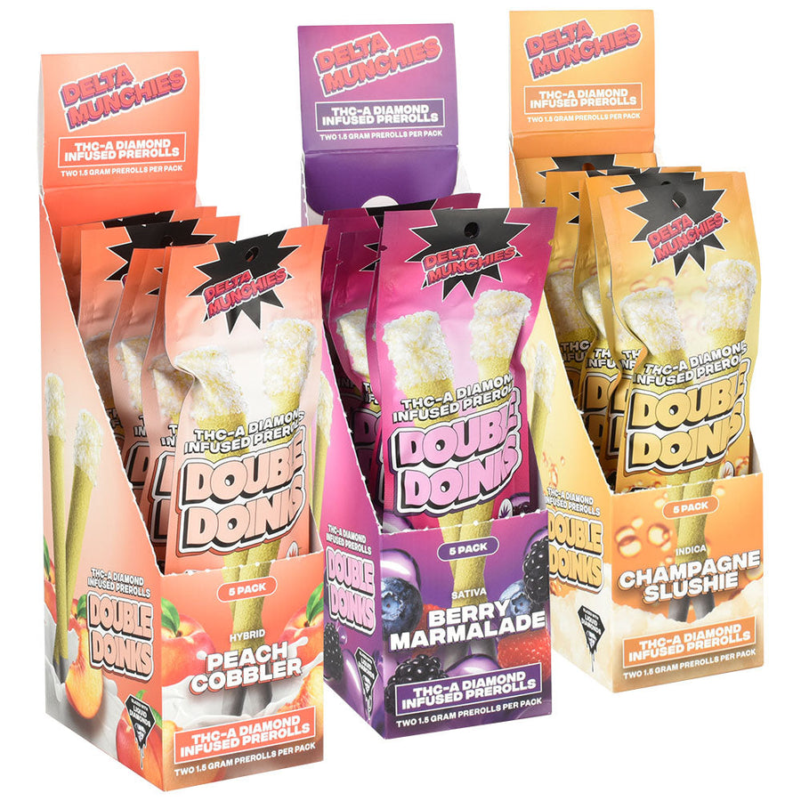 Delta Munchies Double Doink THC-A Pre-Roll | 2pk | 5pc Display - Headshop.com