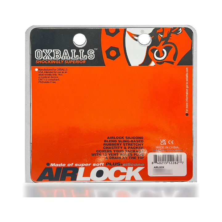 OxBalls Airlock Air-Lite Vented Chastity White Ice - Headshop.com
