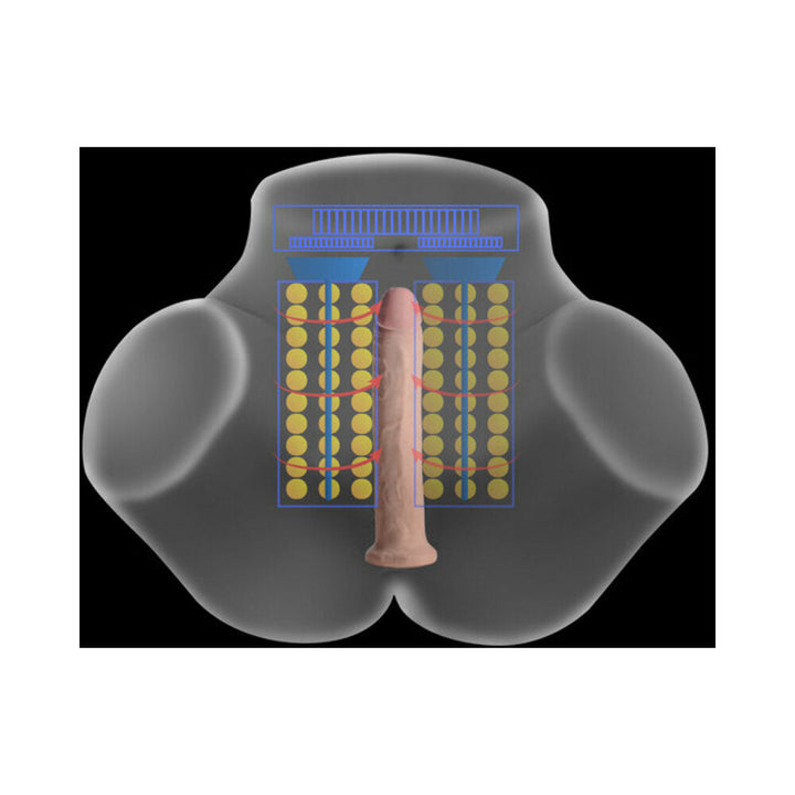 Mistress Vibrating & Squeezing Pussy & Ass Masturbator Medium - Headshop.com