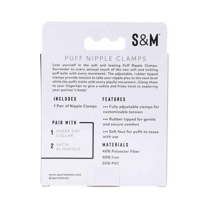 Sportsheets Sex & Mischief Puff Nipple Clamps - Headshop.com