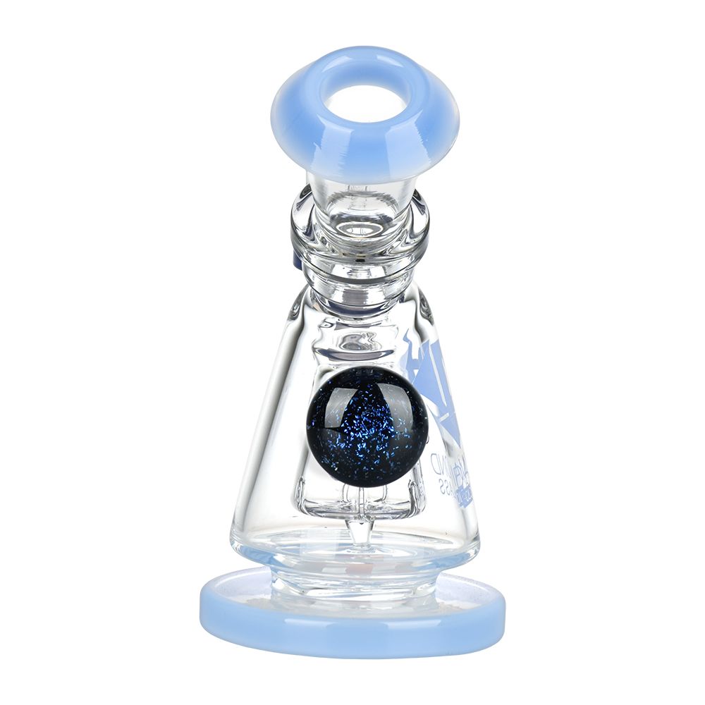 Diamond Glass Gold Hammer Perc Dab Rig - 6" / 14mm F - Headshop.com