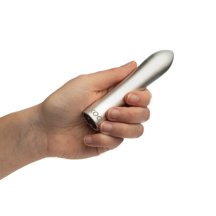 Doxy Bullet Rechargeable Vibrator Silver - Headshop.com
