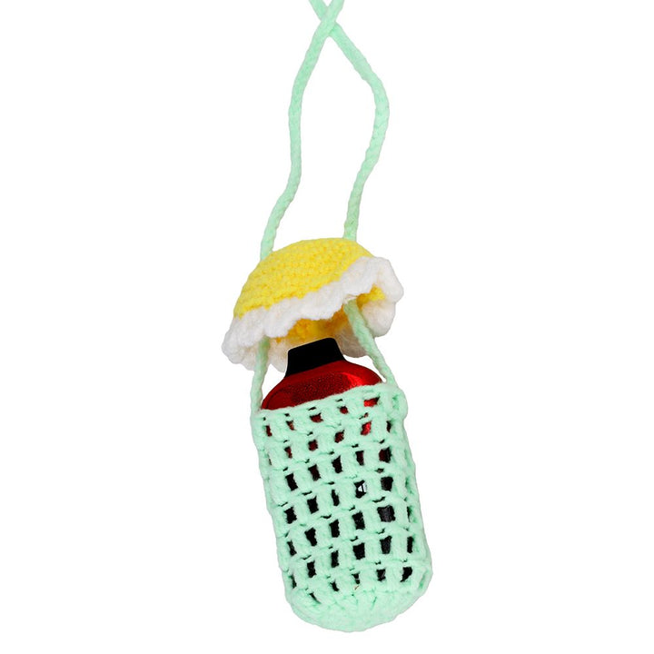 Trippy Crochet Mushroom Vape or Lighter Holder Necklace - 14" / Designs Vary - Headshop.com